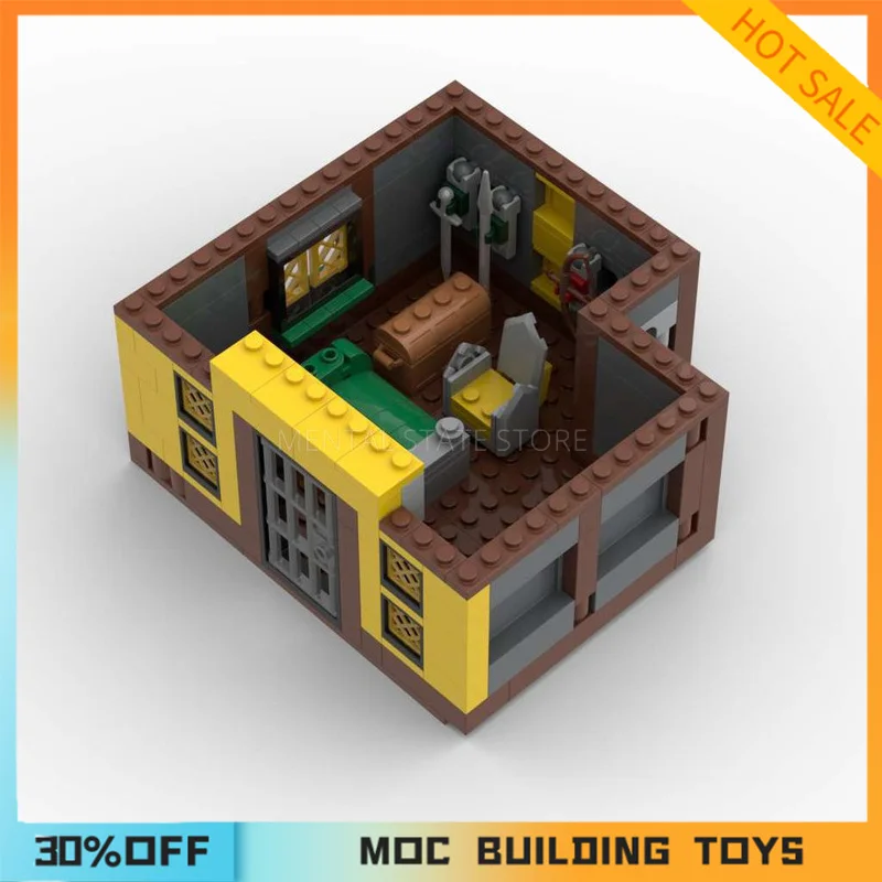 792PCS Customized MOC 31120 - Medieval Inn Model Building Blocks Technology Bricks DIY Creative Assembly Toys Holiday Gifts