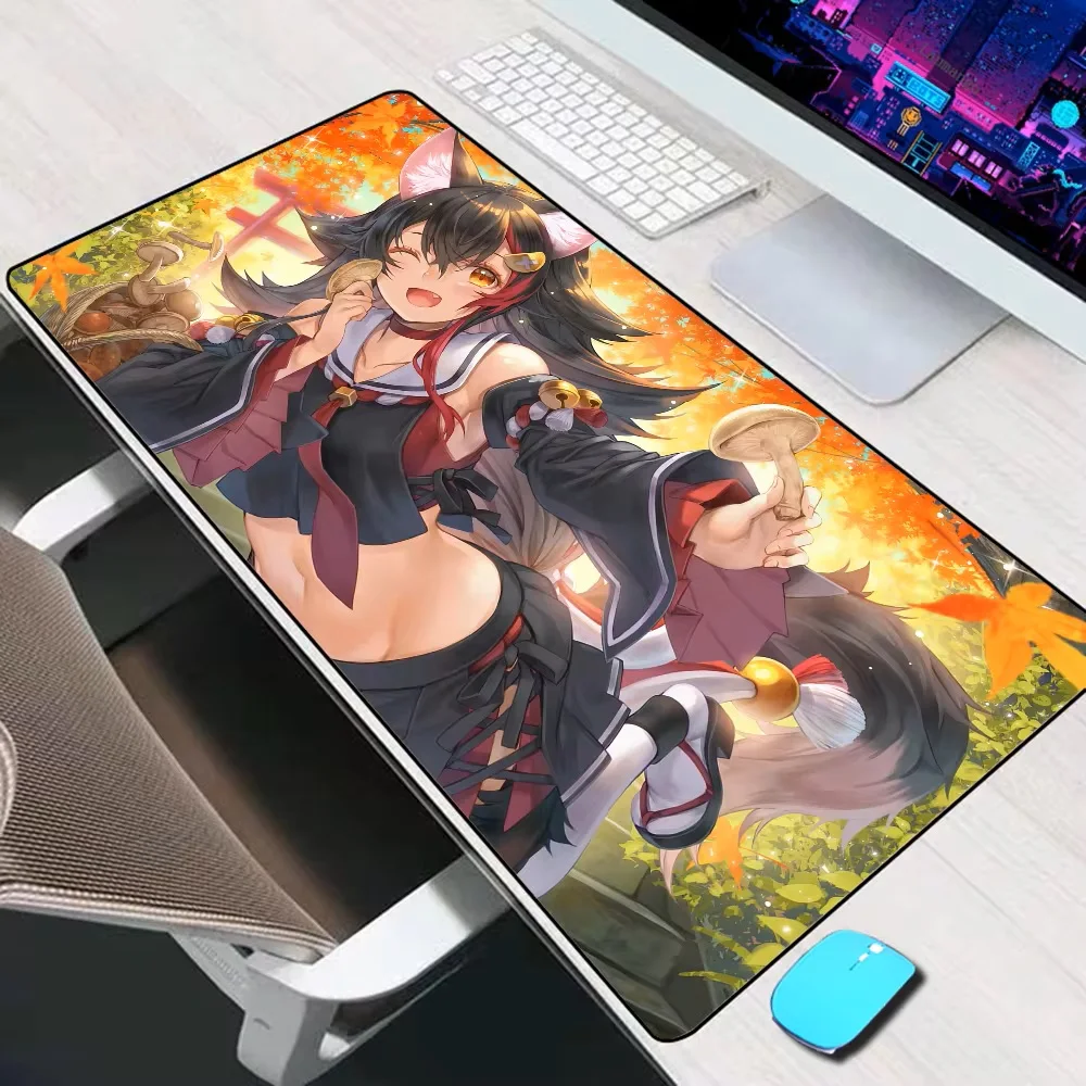 Ookami Mio Hololive Large Mouse Pad Gaming Accessories Mouse Mat XXL Laptop Keyboard Mat PC Gamer Desk Pad Computer Mousepad