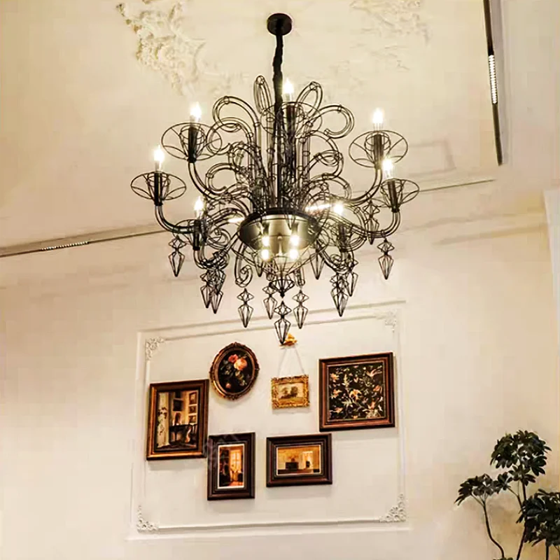 French Retro Hepburn Baroque Style Suitable For High-end Lighting Fixtures In American Villa Living Rooms Medieval Designers