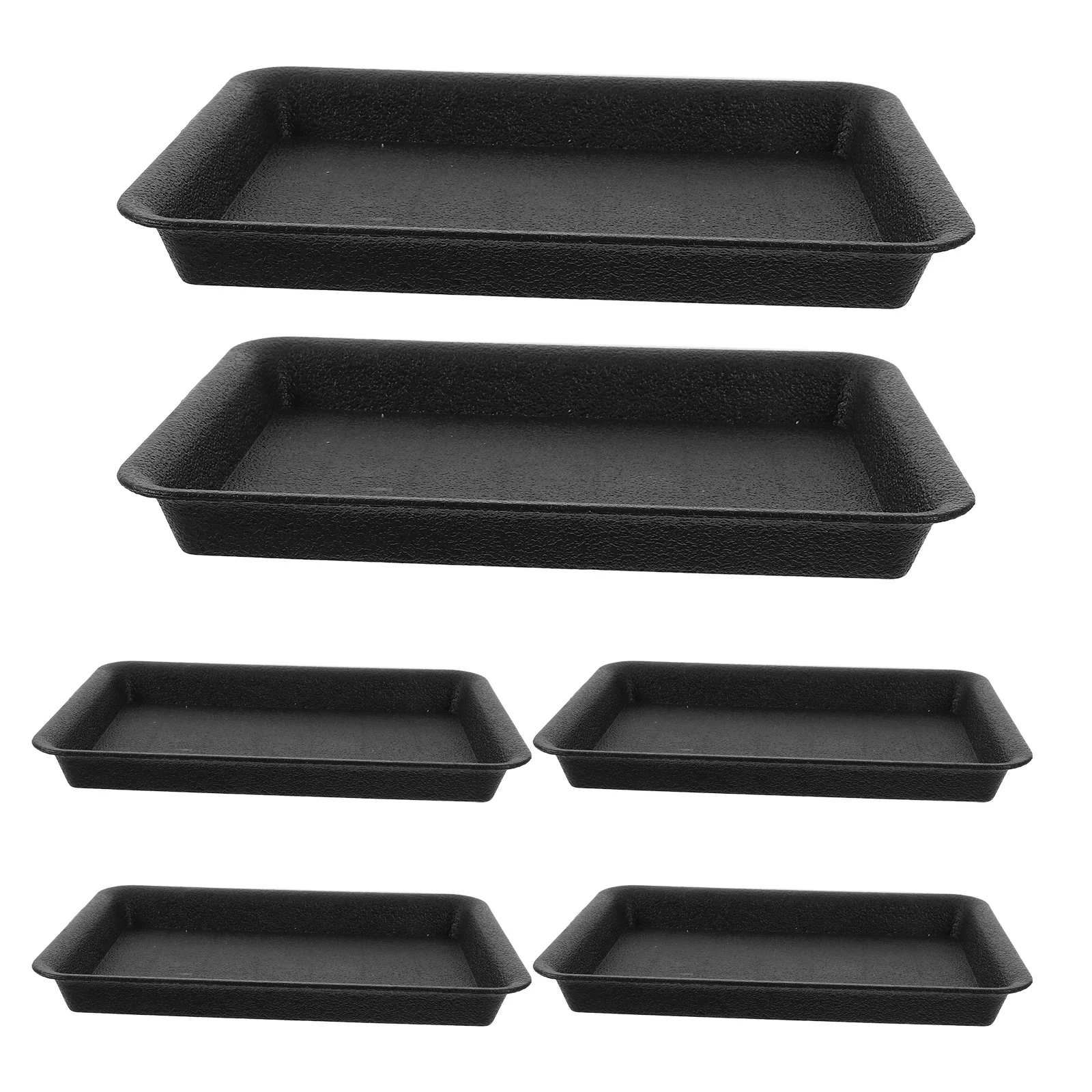 

6Pcs Plant Drip Tray Rectangular Plastic Saucers for Potted Plants Indoor Outdoor Clean Floor Solution Plant Saucers