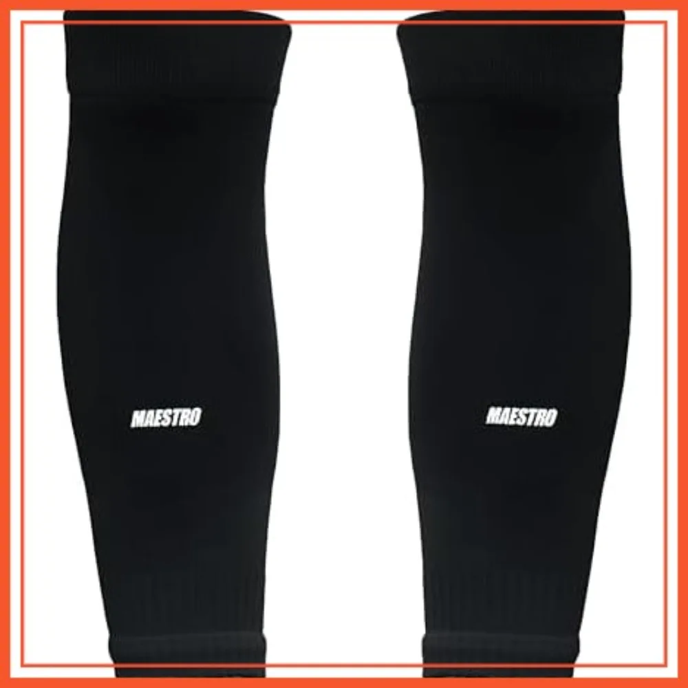 

Leg Sleeves for Men & Boys - Compatible with Shin Guards and Grip Socks for Soccer, Football, Hockey
