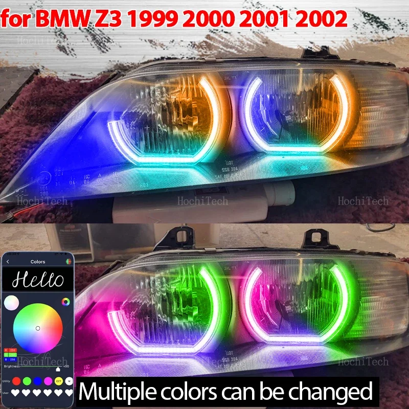 

Sequential APP Remote control New style Muti-colored modes Angel Eyes Ring LED Turn signal for BMW Z3 1999 2000 2001 2002