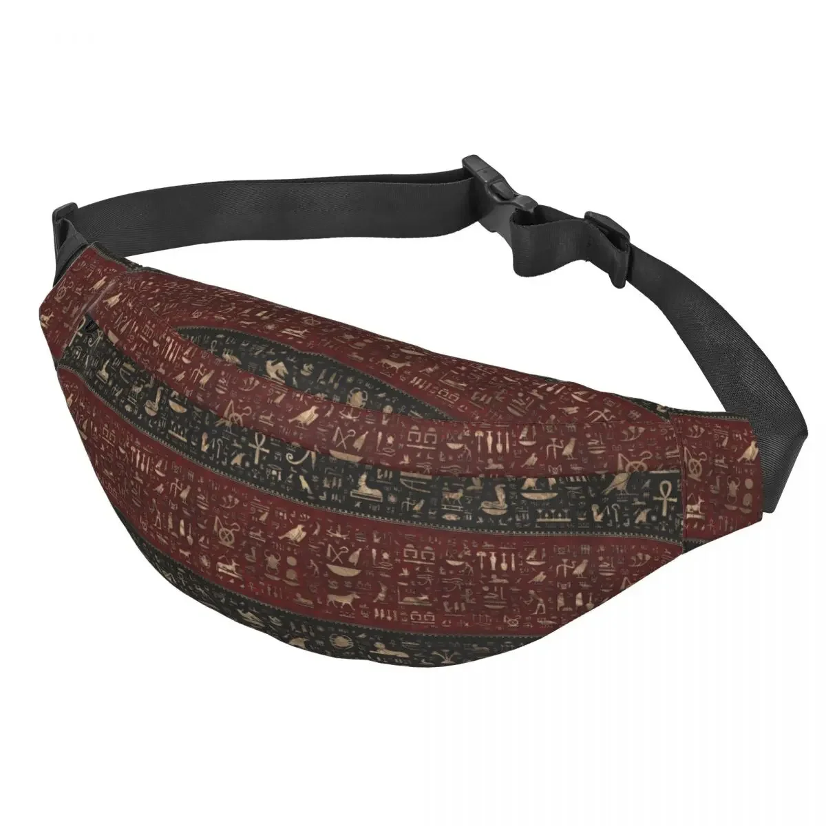 Ancient Egyptian Hieroglyphs Fanny Pack for Women Men Cool Egypt Culture Sling Crossbody Waist Bag Traveling Phone Money Pouch