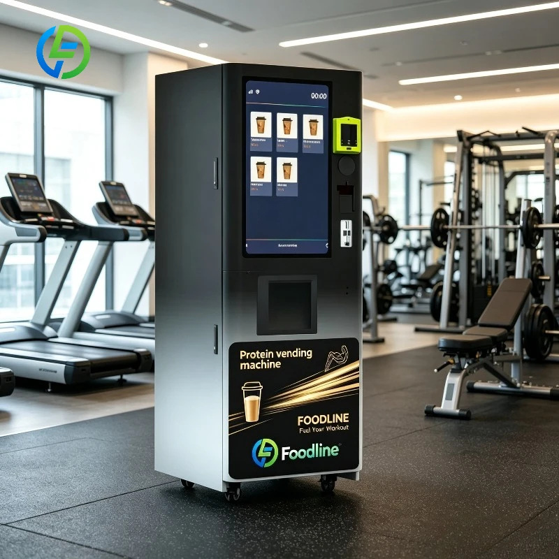 Fully Automatic Protein Powder Dispenser with Auto-Cup Drop & Cold/Hot Function and 100 Pcs Cup Capacity