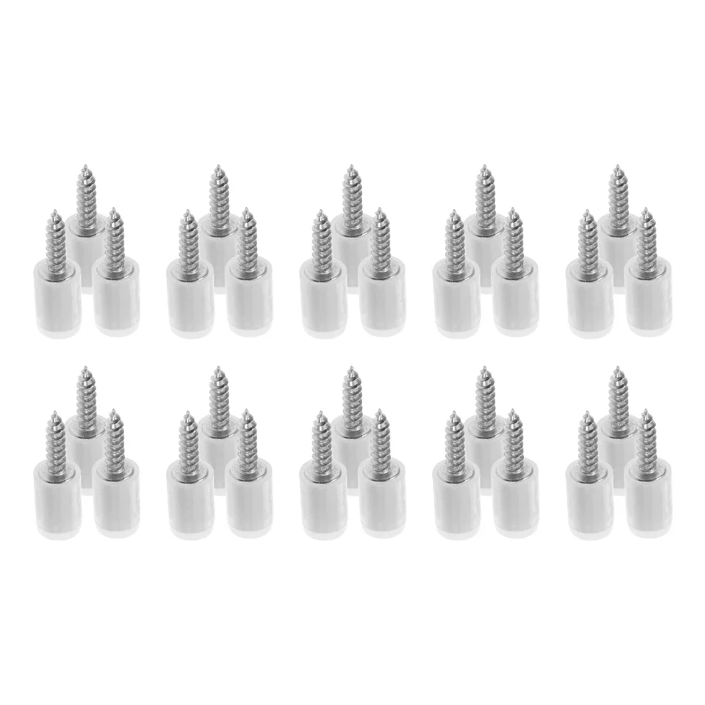 30PCS Shelf Support Screws With Non-Slip Sleeve For Cabinets Bookshelves Wardrobes Pantry Shelving And Closet Units