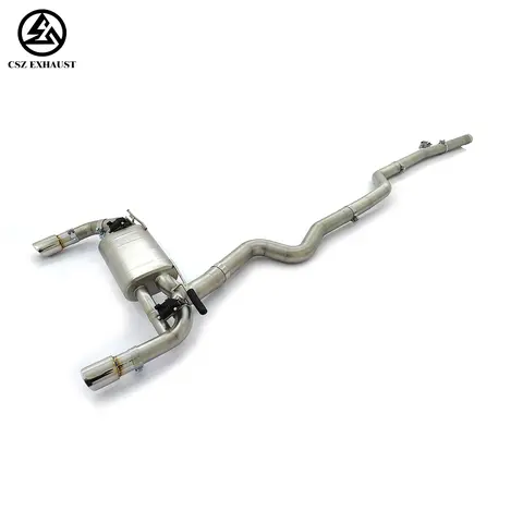 CSZ 3.5 Inch Valvetronic Exhaust For BMW F30 340i F32 440i B58 3.0T Valved Catback Exhaust System& Valve Controller Kit