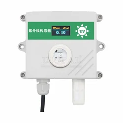 UV Sensor Sunlight Irradiation Intensity Transmitter RS485 0-5V 0-10V 4-20MA Output High Precision Sunlight Illuminance Detector