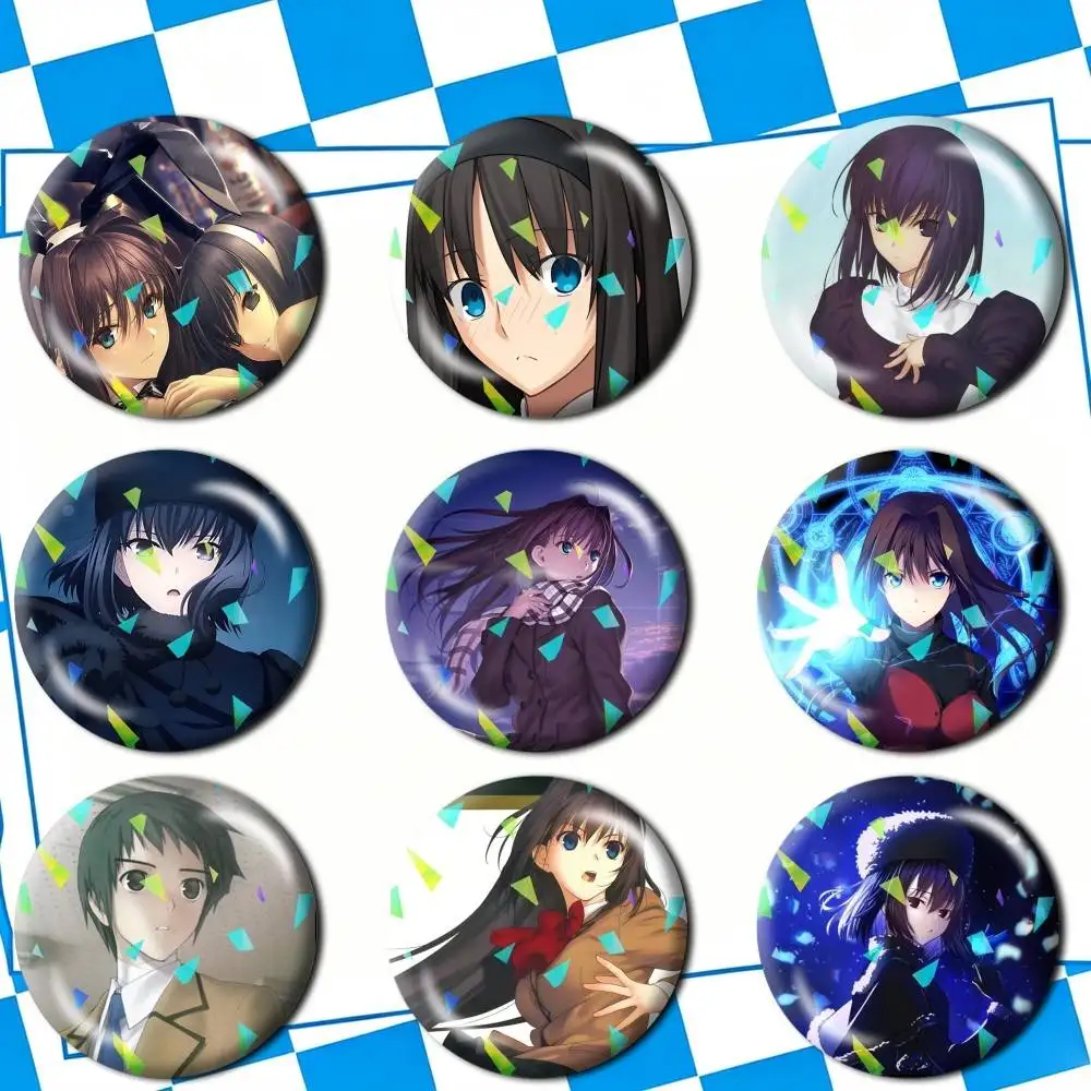 A-Aozaki Game Watch on-the Holy-N-Night Brooches Badge Pins Backpack Hat Accessories Friend Gift Creative Accessories