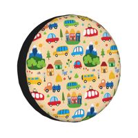 Cute cars  14''-17''Car  Wheel Tire Cover Spare Covers Case Bag Soft Protector Pouch Waterproof Car Tyre Protector