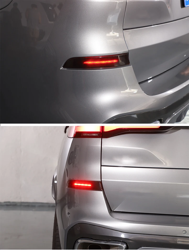 Für BMW X5 G05 2019 2020 2022 ABS Schwarz Auto Hinten Nebel Lampe Abdeckung Aufkleber Auto Außen Zubehör – Detail 3