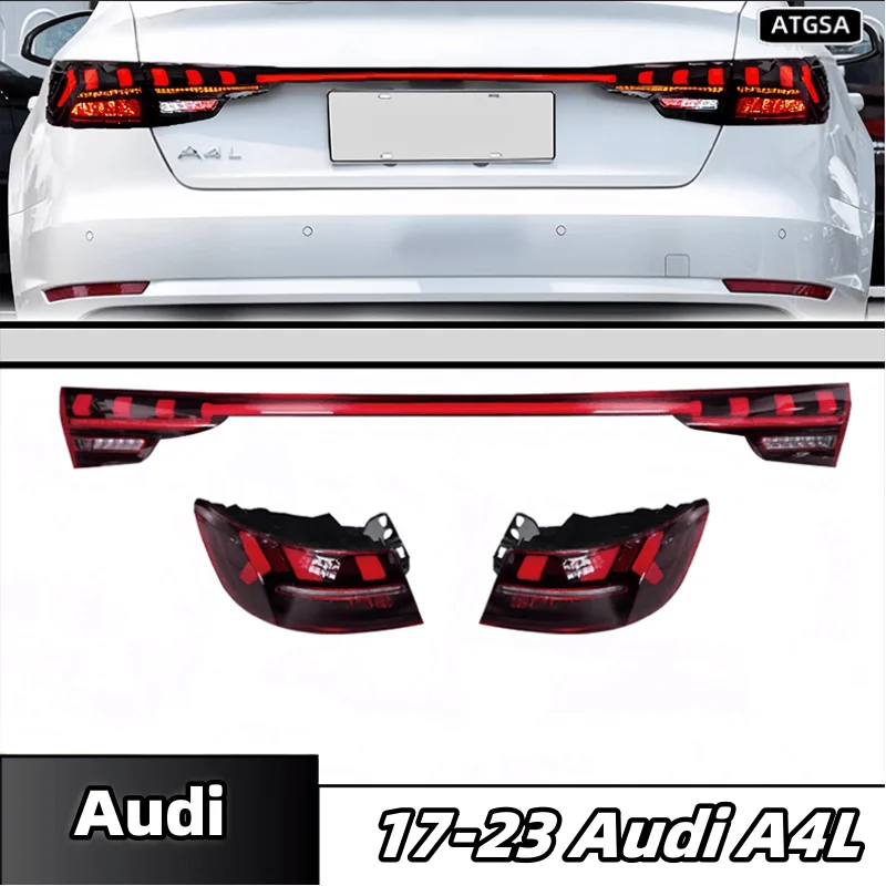 

aillight for Audi A4L upgrade Through taillight 2017-2023 Plug and play full LED upgrade