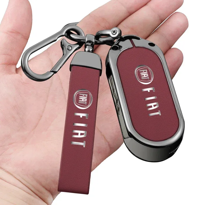 Car Remote Key Case Full Cover Shell Protector For Fiat Abarth Toro Tipo Stilo Doblo 500X Punto Argo Auto Keychain Accessories