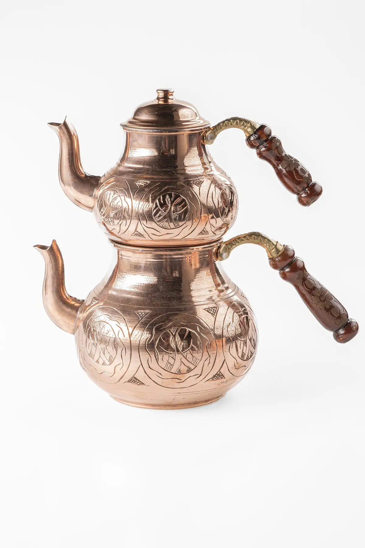 DOLBOVI Dmt Gaziantep copper Tea Pots and balcony set complete hand chisel embroidered Cooper Tea Pots Handmade