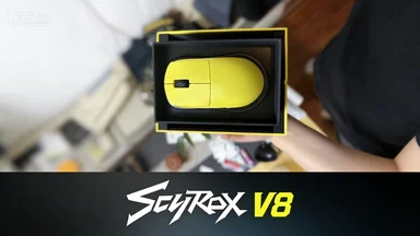 

Сверхлегкая беспроводная игровая мышь Scyrox V8 40 г — PixArt 3950, 30 точек на дюйм, скорость запутывания 8 К для маленьких/средних рук, FPS геймеров