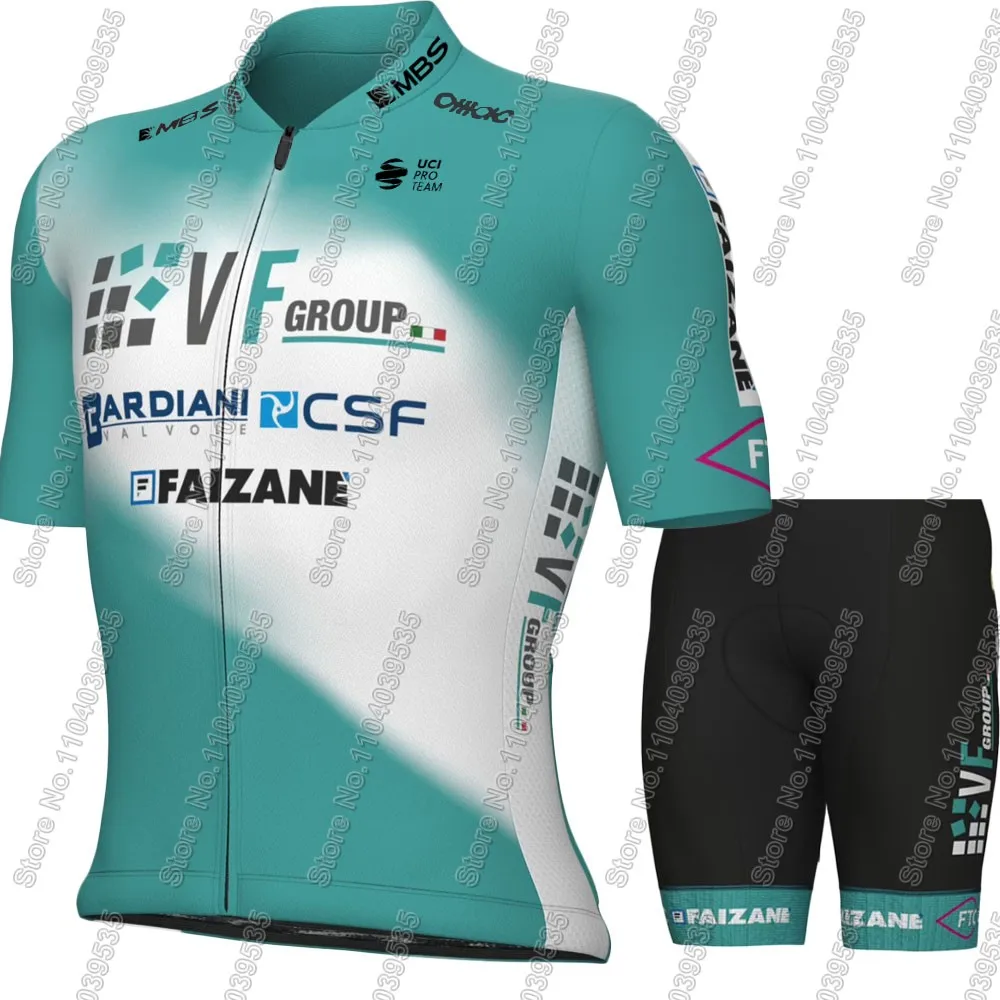 2025 Bardiani CSF Zestaw koszulek kolarskich Letnia odzież kolarska Włochy Mężczyźni Rower szosowy Koszulki Garnitur Spodenki rowerowe MTB Maillot Ropa