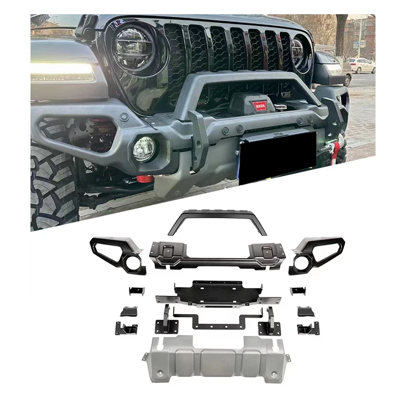 

Car Accessories Jeep Jeep JL Wrangler Front Bumper JT Gladiator Conversion Competition Bumper RR Front Bumper For J