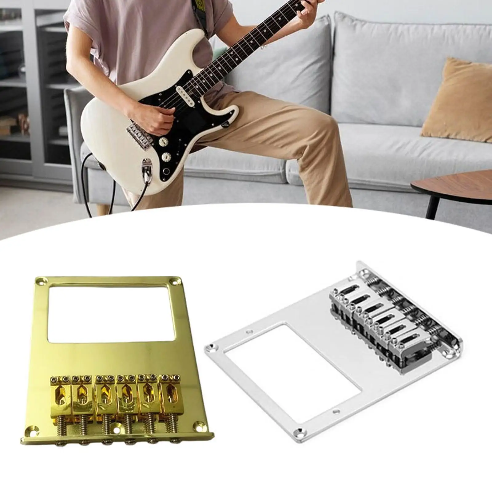 

Мост хамбакера Telecaster, 6-струнные детали, 6-струнный гитарный бридж хамбакера