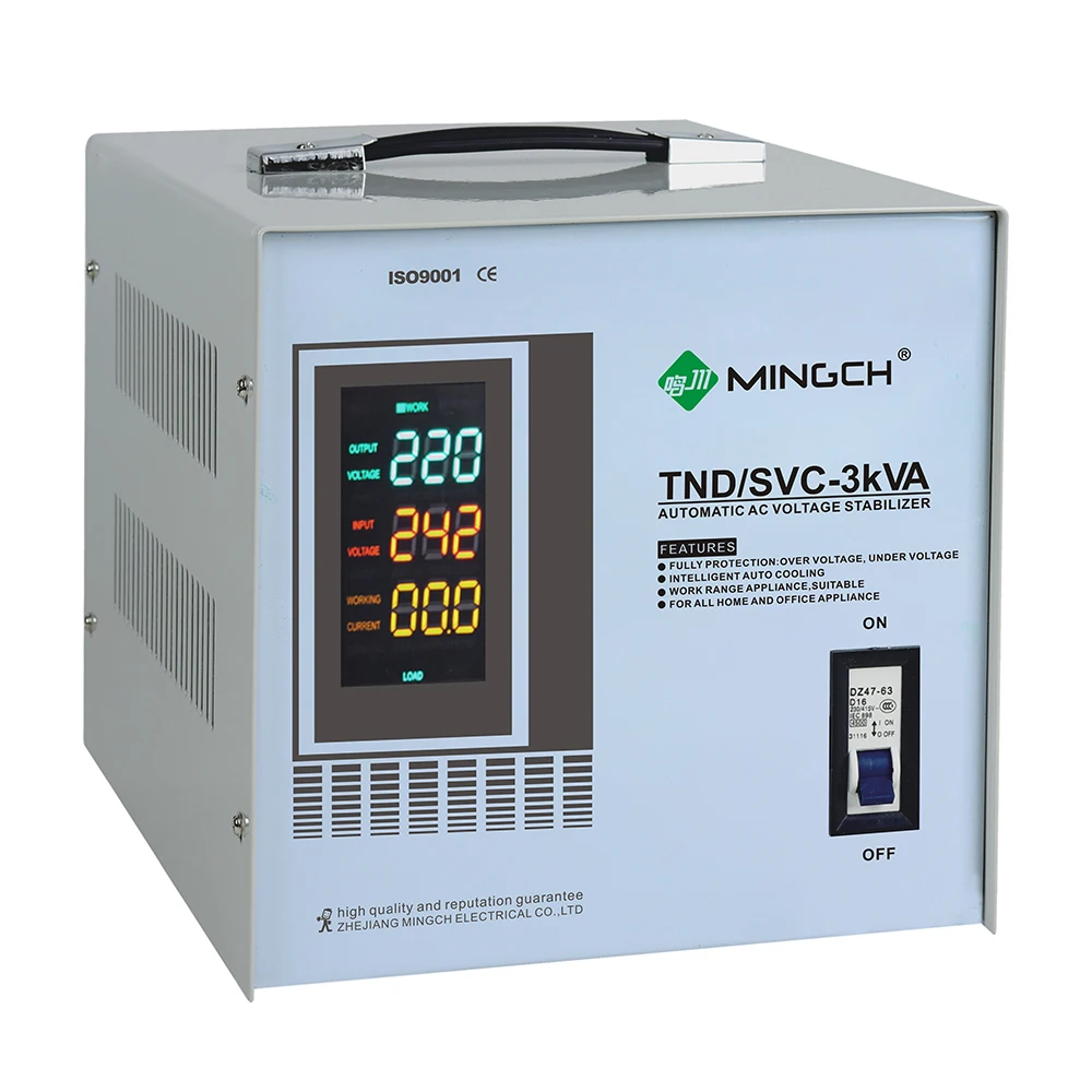 Electrical stabilizer 2KVA 3KVA 120V 220V Svc single-phase 2000VA 3000Va AC automatic voltage regulator 3000W stabilizer AVR