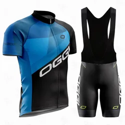 Oggi Sports Pro Team Cycling Jersey Set for Men, Bicycle MTB Road Shirt, Bib Shorts Suit, Summer