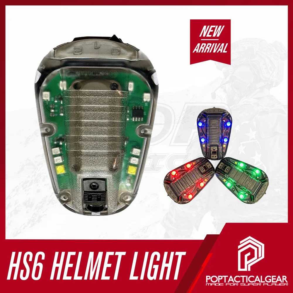 

HEL STAR 6 GEN3 Helmet светильник Airsoft Sport синий зеленый красный IR стробоскоп водонепроницаемый IP67 сигнал безопасности для выживания на открытом воздухе