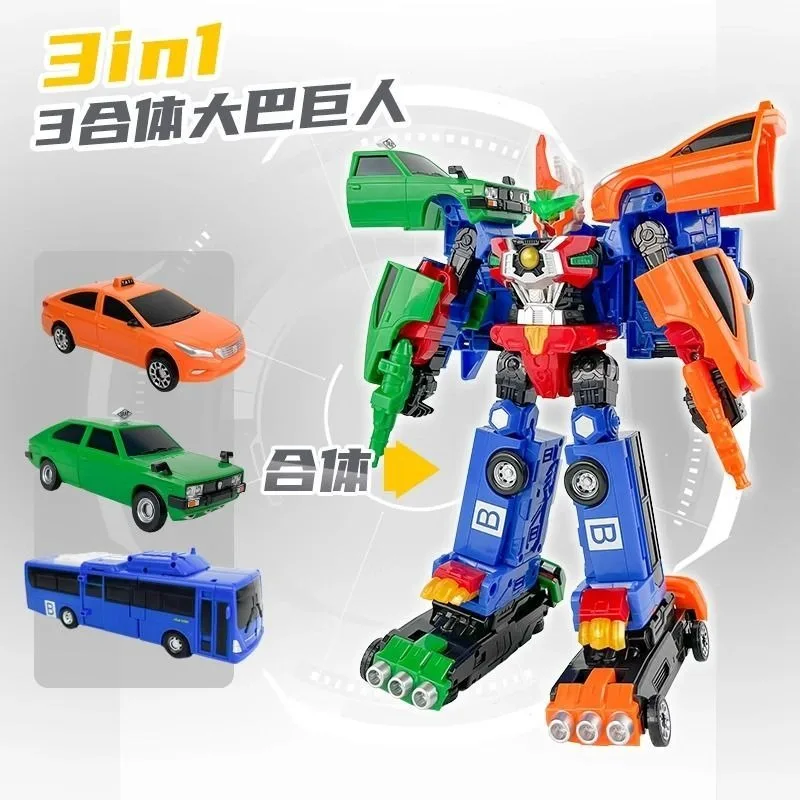 3 IN 1 헬로 카봇 로드 세이버 변신 로봇 장난감 액션 피규어 변형 구조 자동차 버스 장난감 어린이 선물