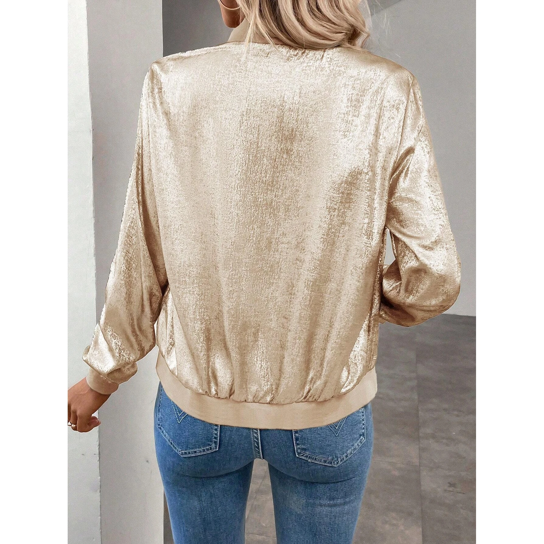 Spring 2026 New Style Zipper Design Slim Fit Casual Jacket Top Thin Pure Color Commute Wind Polyester Fabric Unisex Short Coat