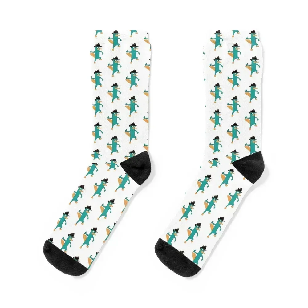 

Perry The Platypus Socks colored Novelties Running heated Socks Men Women's