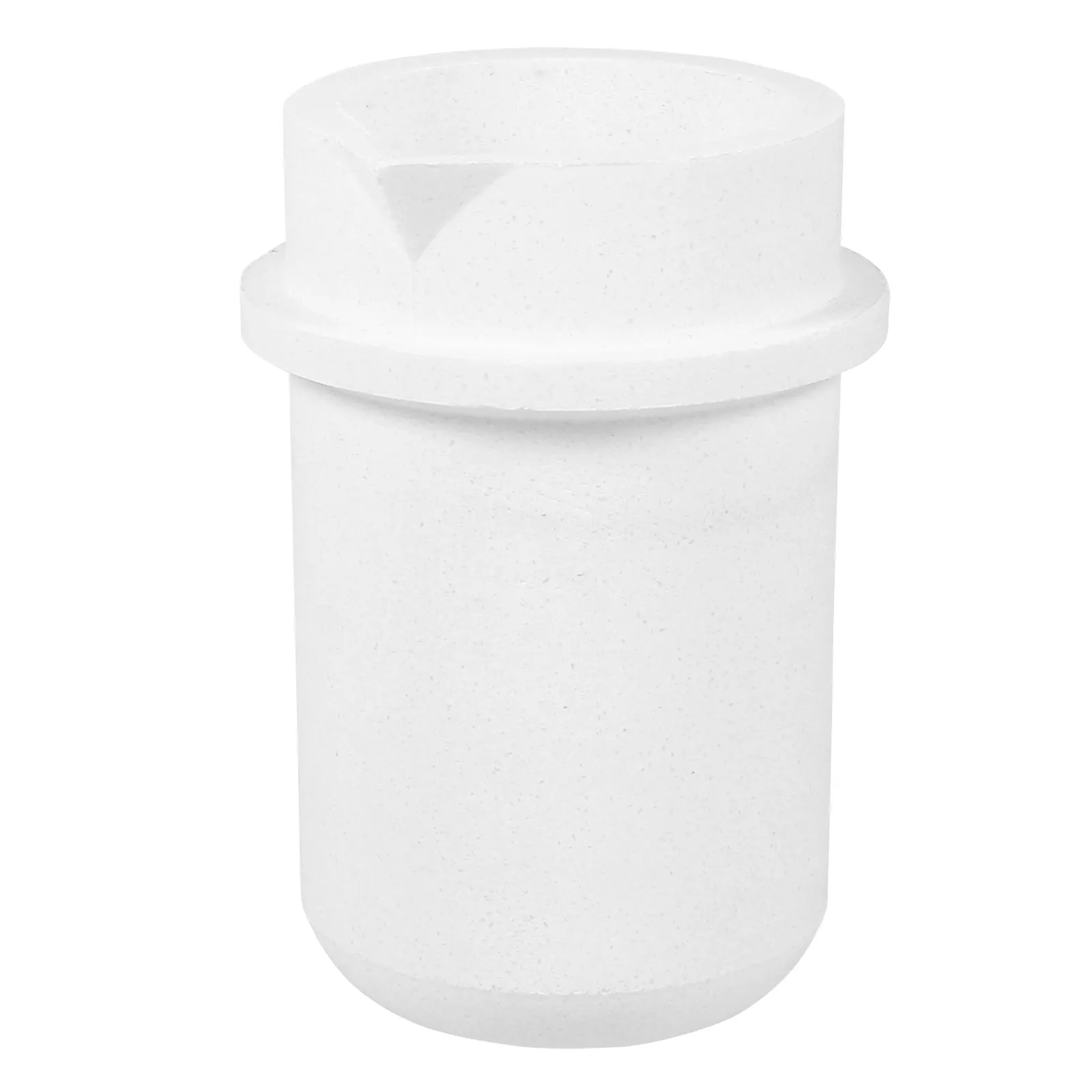 1 Kg Quartz Crucible Cup High Purity High Temperature Resistant Melting Pot for Precious Metals Smelting Refining Casting Tool