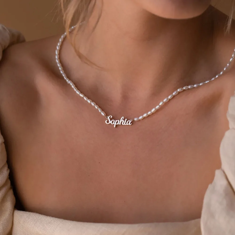 Customized Personalized Pearl Necklace, High-end and Elegant, Is the Perfect Choice for Gifting to Your Partner.