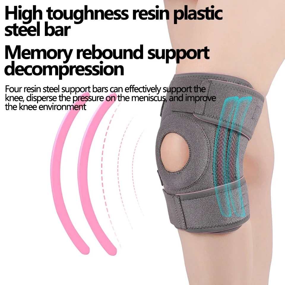 LOOGDEEL Knee Brace Side Stabilizers & Patella Gel Pads Support For Knee Pain Meniscus Tear ACL MCL Arthritis Joint Pain Relief