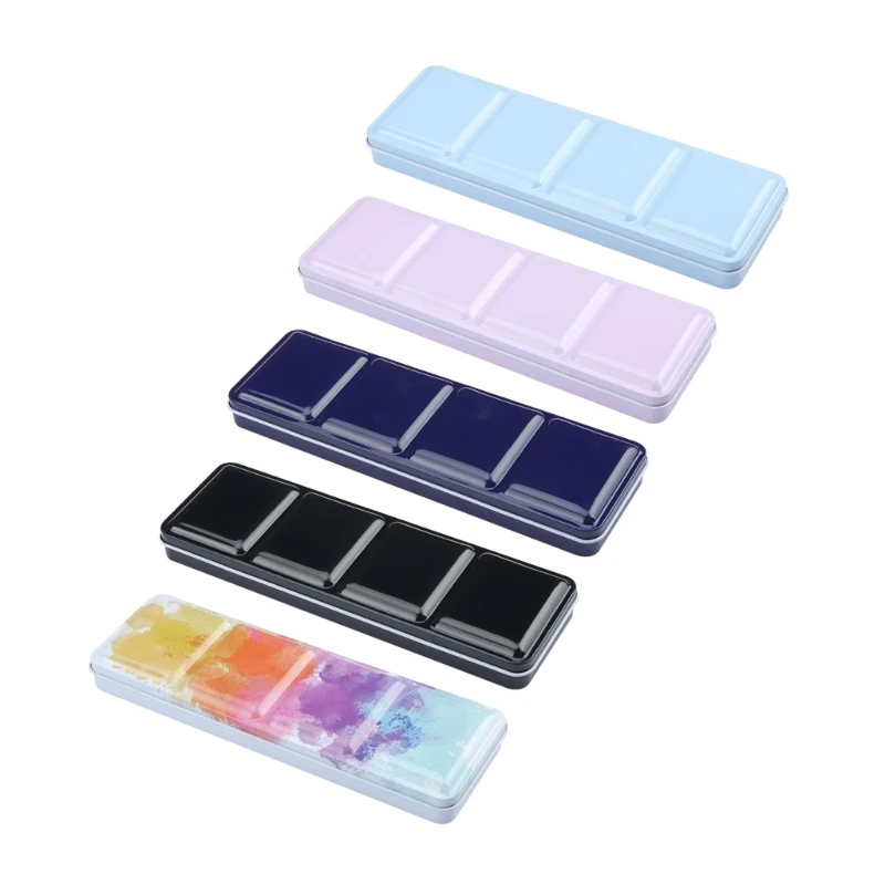 Empty Watercolor-Palette Trays DIY Watercolor Tin Palette-Portable Paint Boxes