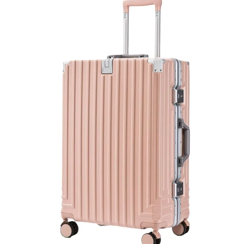 

Multifunctional aluminum frame luggage cup holder trolley case universal wheel
