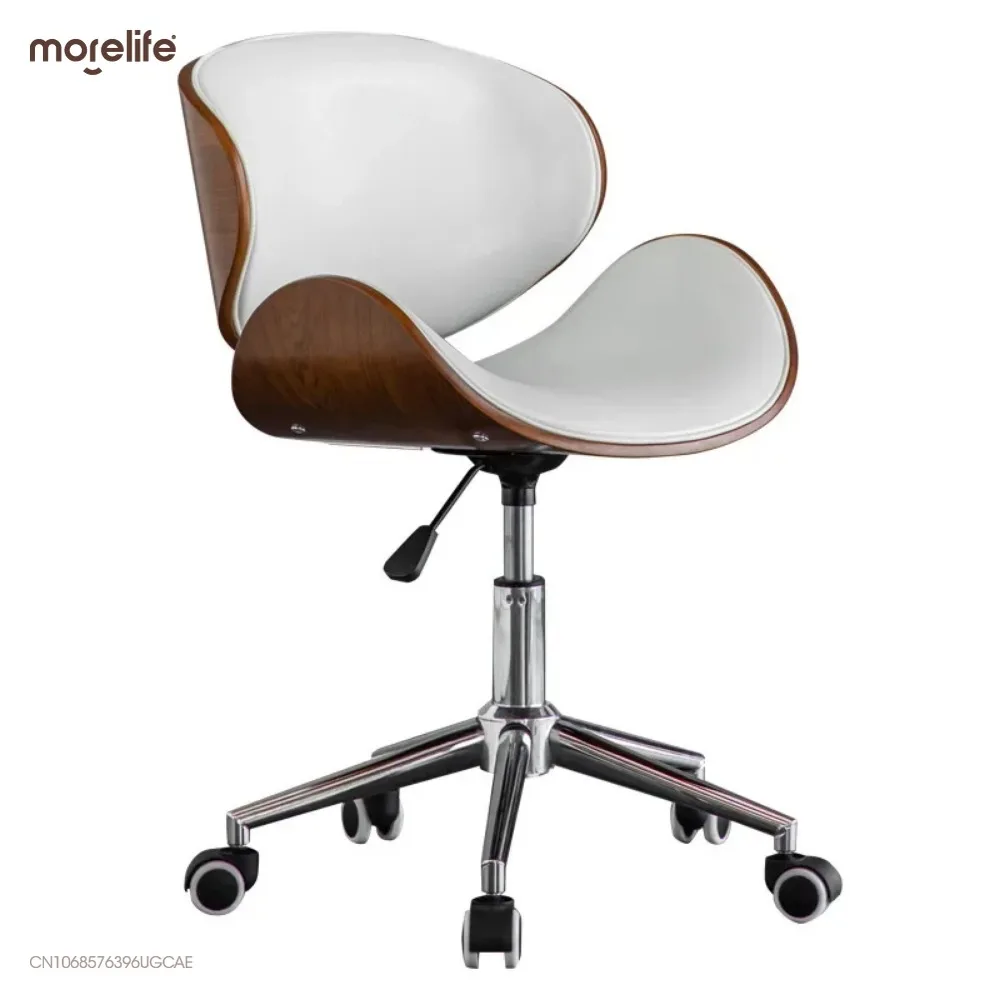 เก้าอี้สำนักงานไม้เนื้อแข็งที่สร้างสรรค์เก้าอี้คอมพิวเตอร์เก้าอี้ห้องนอนเฟอร์นิเจอร์ในครัวเรือนห้องเรียนห้องเรียนยกของนักเรียนเก้าอี้สำนักงานแบบหมุนได้