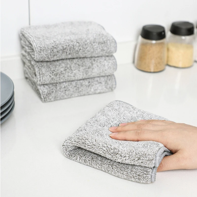 Dishwashing cloths kitchen cloths that absorb water do not shed hair do not stick to oil household wiping cloths cleaning towels