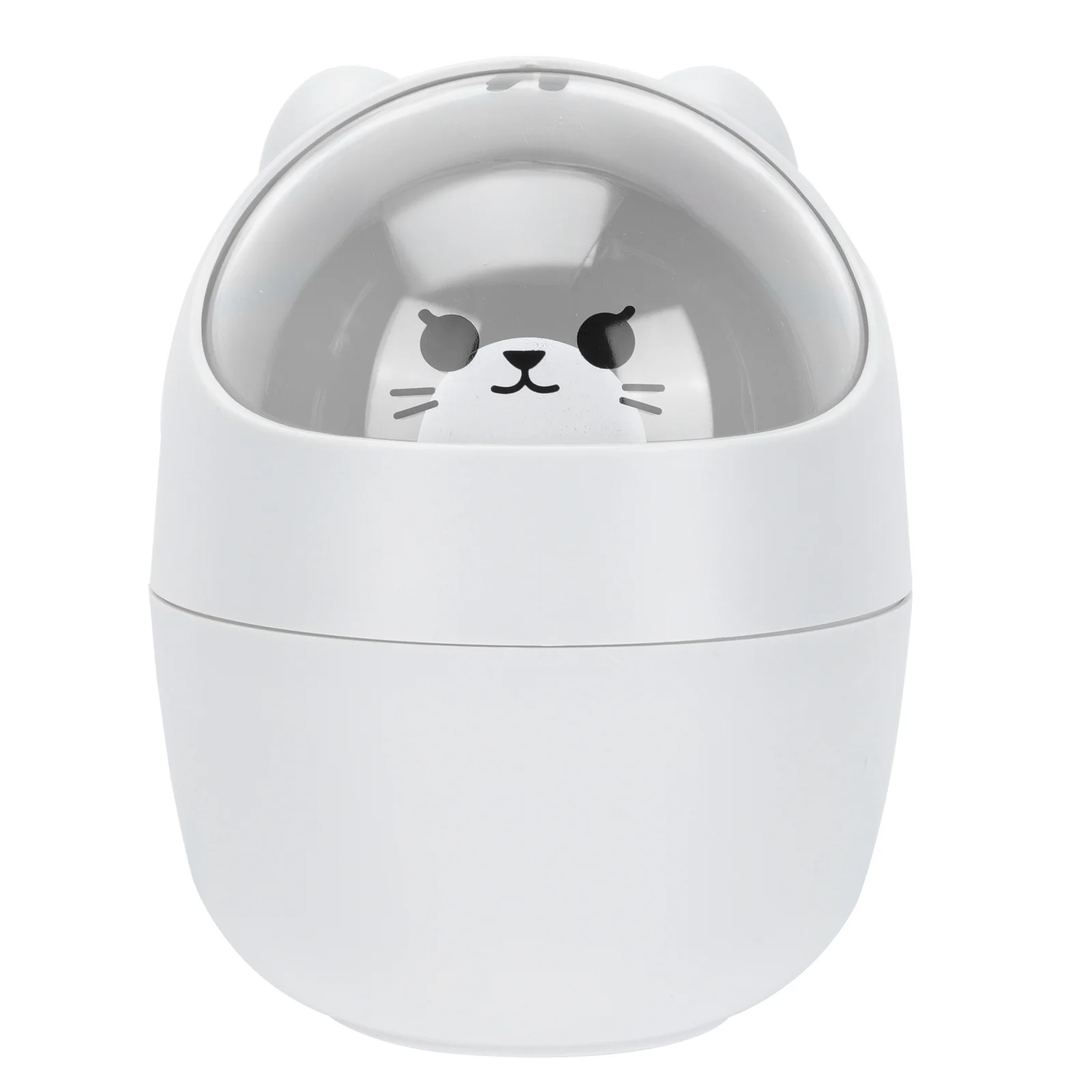 1Pcs Flip Lid Mini Desktop Trash Can Animal Design Small Desktop Garbage Bin Plastic Waste Container for Office Bathroom Table