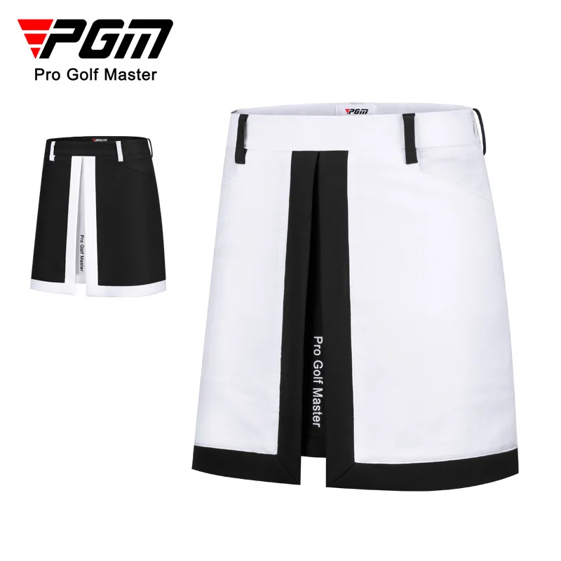 

PGM Women Golf Skirt Girls Sports Slit Skirt with Anti-Smear Lining Golf Wear for Woman XS-XL QZ079