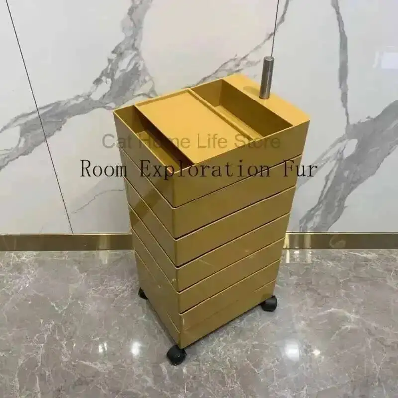 

Ruedss Hair With Trolleys Equipment Aesthetic Salon Pedicure Trolley Professional Hairdressing Storage Cart Beauty Drawers Gold