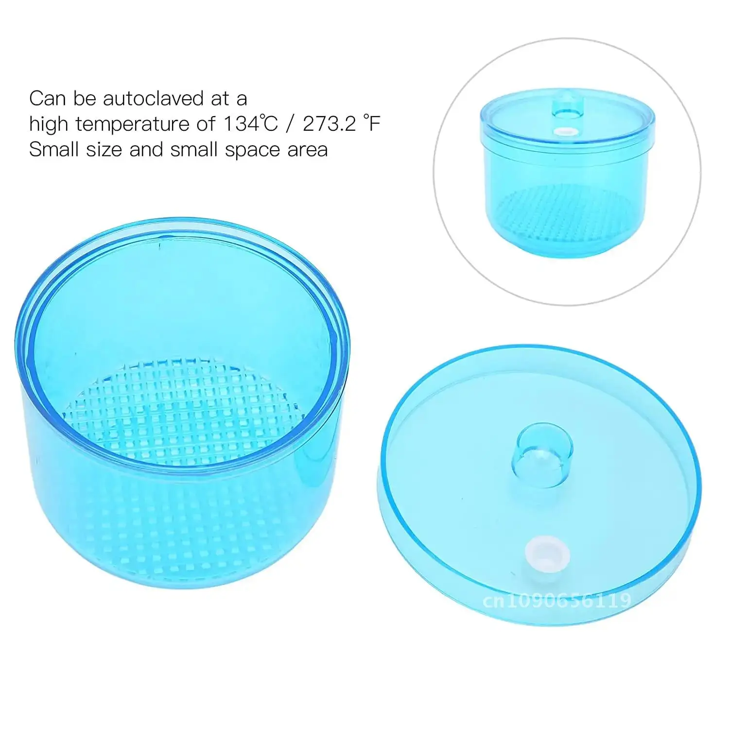 Nail Art Drill Bits Grinding Head Sterilizer Disinfection Box Nail Tool Cleaning Box Manicure Storage Case Clipper Accessories