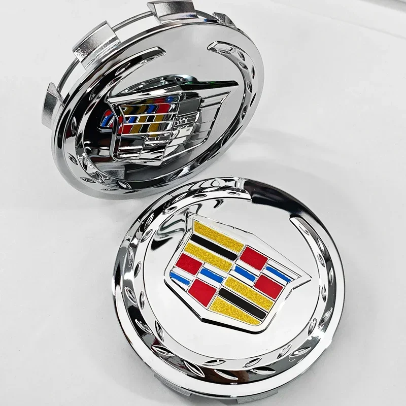4 peças de capas de ABS para o centro da roda do carro, estilo 83mm 9595891, acessórios para Cadillac Escalade