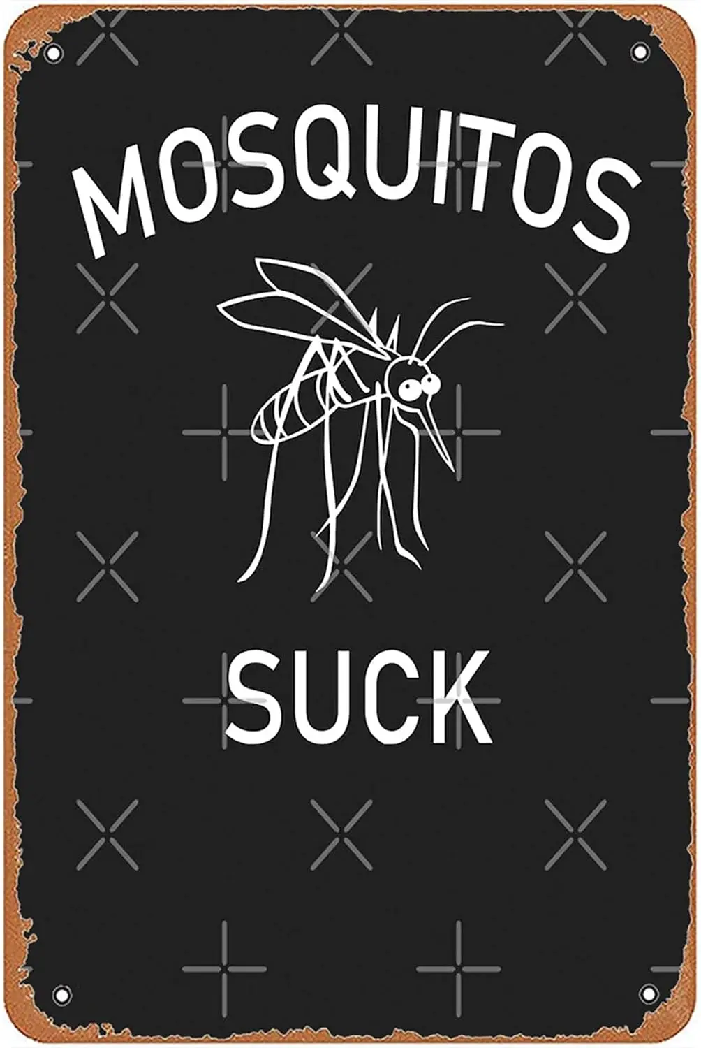 New Vintage Metal Tin Sign Mosquitos suck funny camping hiking Garage Wall Art Farm Bar Man Cave Club Christmas Halloween Girlfr