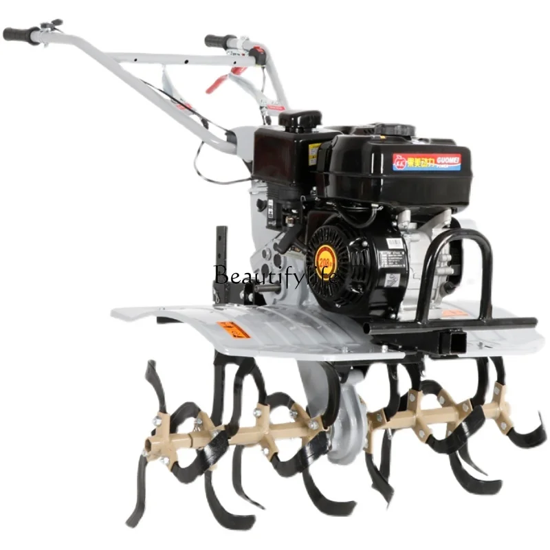 

*New small micro-tiller weeding, plowing, turning soil, ditching, rotary tillage multi-function