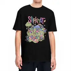 Men Women's S-Slipknot Rock Band Shirt Pure Cotton Print T-Shirt Metal Music Band Rock Clothing Outfits