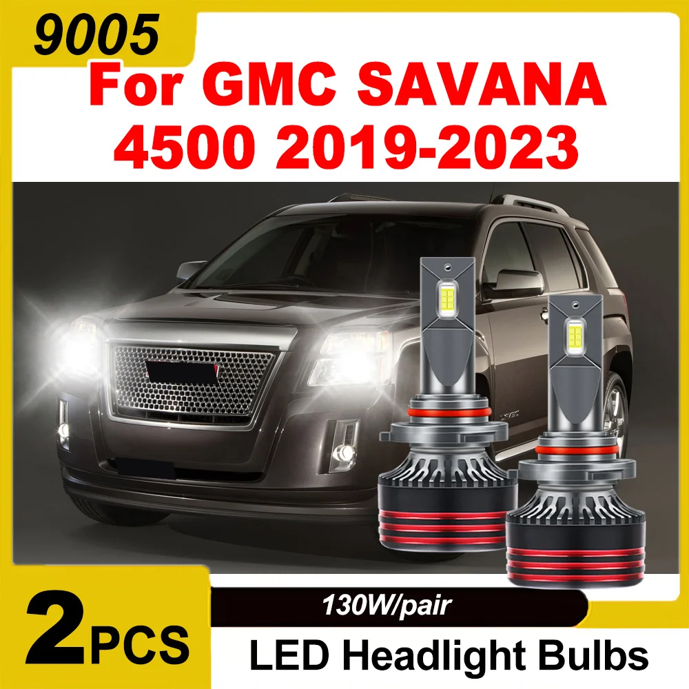 

2 шт. 30000 лм автомобильные светодиодные фары 150 Вт 6000K белый свет 3570 CSP чипы 12В для GMC SAVANA 4500 2019 2020 2021 2022 2023