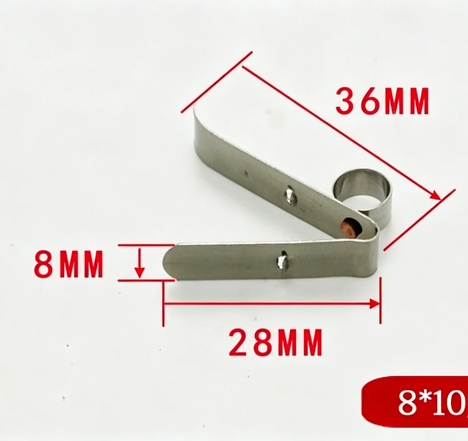 Carbon Brush Holder 7mm Dia Constant Force Spring Clip Assemblies 8x10 Type