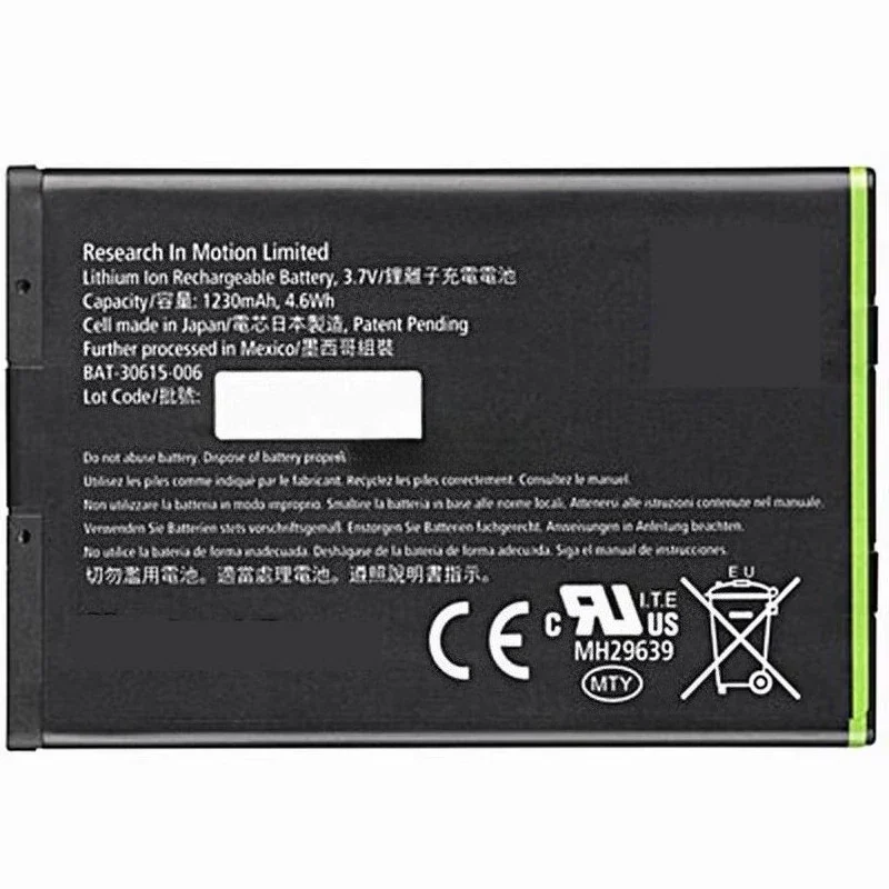 3.7V 1230mAh J-M1 JM1 Battery for BlackBerry Bold 9900 9930 9790 Torch 9850 9860 JM1 Replacement Li-ion Batteria