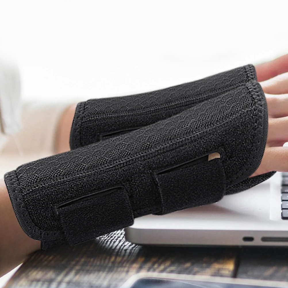 

2Pcs Wrist Guard Protective Thumb Brace Support Fitness Wrist Brace Adjustable Compression Sleeve for Arthritis Carpal Tunnel