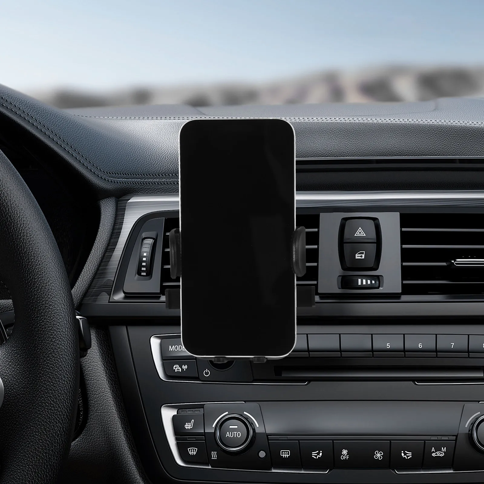Car Vent Phone Holder Universal Rotatable Mount 360 Degree Rotation for Dashboard Navigation Secure Stable Grip Minimalist Car