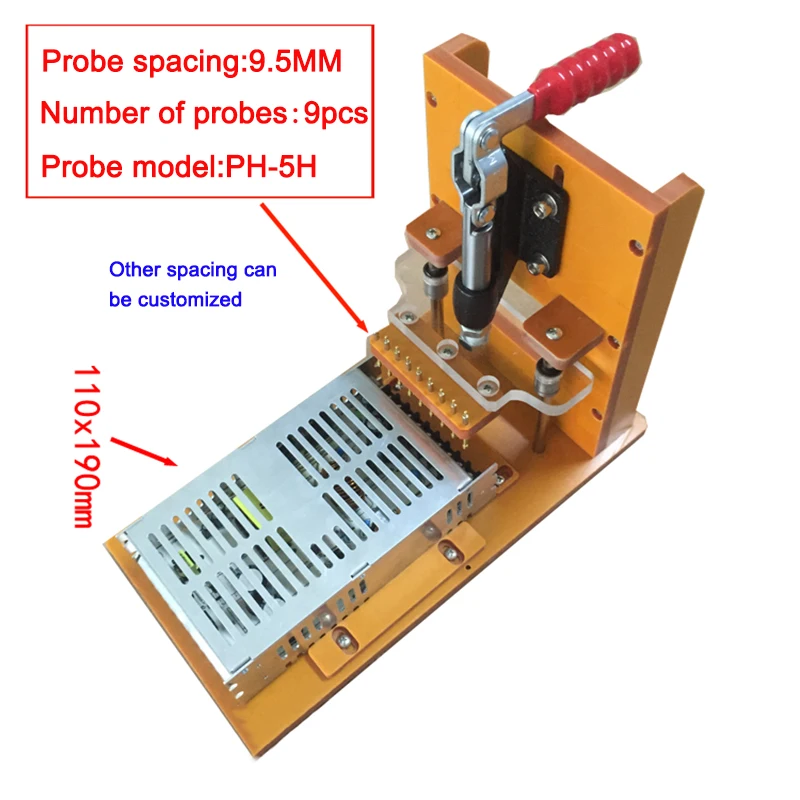 Custom Products PCB Test Jig Switching Power Supply Test Frame Power Aging Test Fixture Transformer Test Jig PH-5H Probe Sleeve