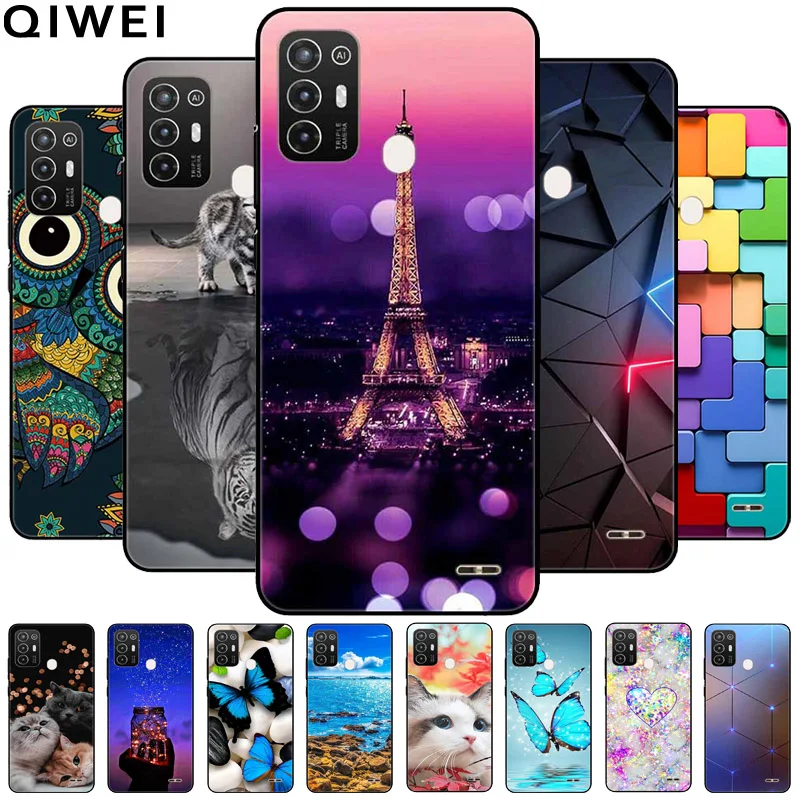 Para ZTE Blade A52 funda de moda Cool negro TPU silicona suave parachoques para ZTE Blade A52 cubierta a prueba de golpes BladeA52 A 52 encantadoras conchas