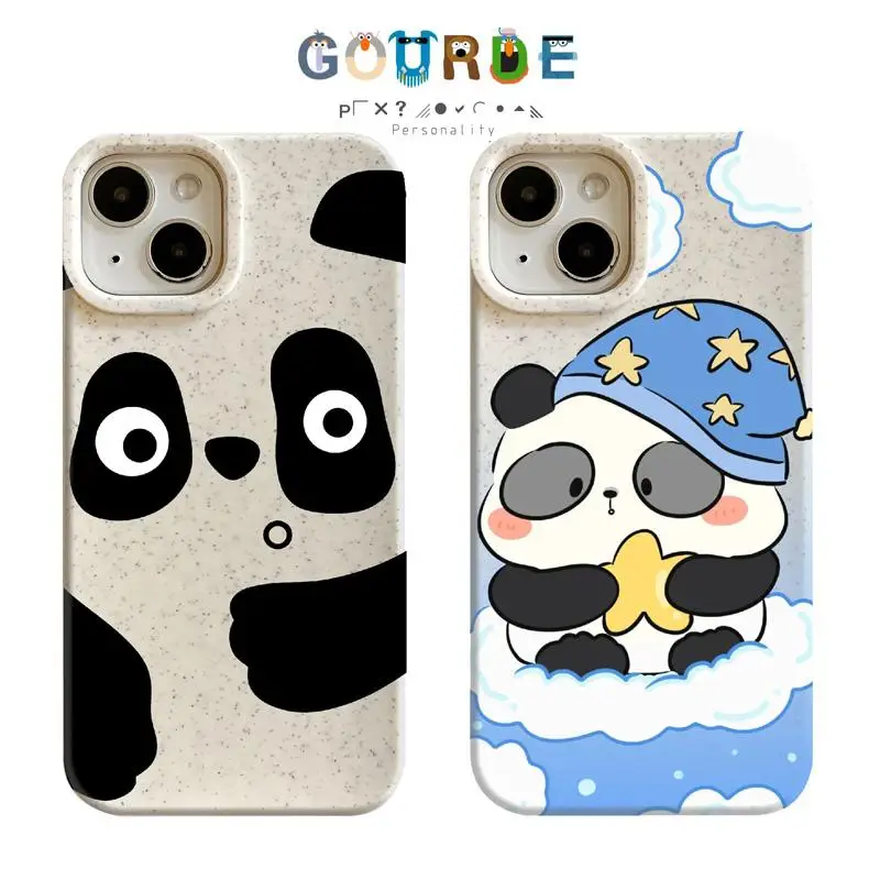 

Gourde Cute Panda Cartoon patterns Phone Case for Iphone 16 15 14 12 13 11 Pro Max IP 7 8 Plus Iphon X XS XR Xs Max